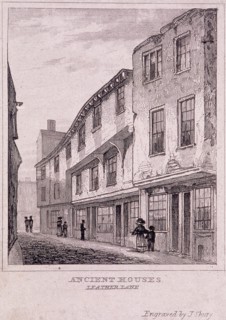 Leather Lane, London, c1830. Artist: J Shury