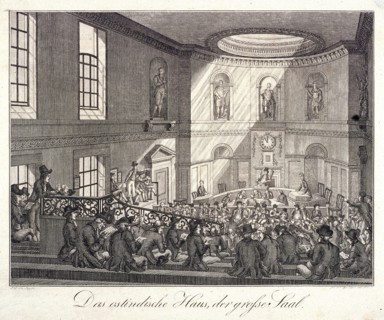 East India House, London, 1808. Artist: Boettger