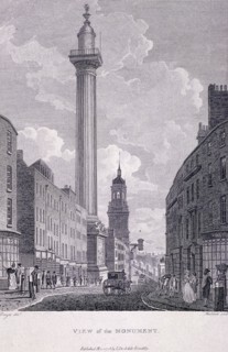 Monument, London, 1796. Artist: Philip Audinet