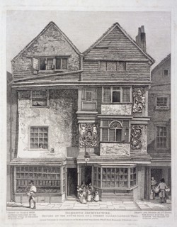 London Wall, London, 1808. Artist: John Thomas Smith