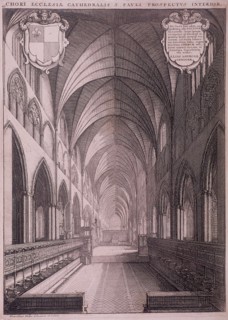 St Paul's Cathedral (old), London, c1658. Artist: Wenceslaus Hollar