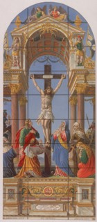 Stained glass window in St Paul's Cathedral, London, 1868. Artist: Anon