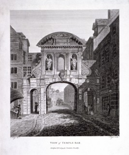 Temple Bar, London, 1799. Artist: James Neagle
