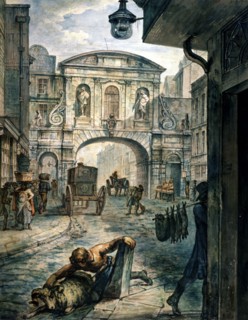 Temple Bar, London, c1800. Artist: Anon
