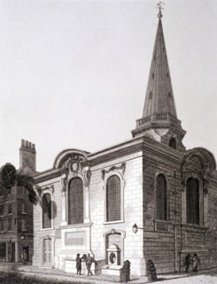 St Swithin London Stone, London, 1812. Artist: Joseph Skelton
