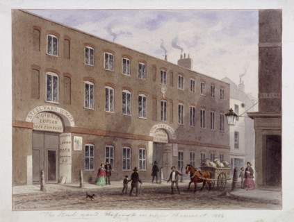 Upper Thames Street, London, 1856. Artist: Unknown