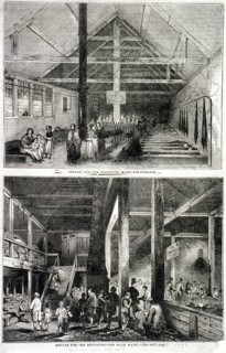 The Whitecross Street Prison for debtors, London, 1843. Artist: Anon
