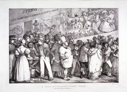Bartholomew Fair, West Smithfield, London, c1830. Artist: J Graf