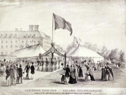 A fair held in the gardens of the Royal Hospital, Chelsea, London, c1842. Artist: Anon