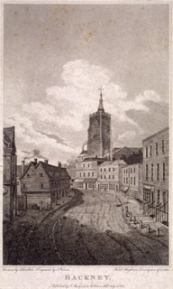Mare Street, Hackney, London, 1805. Artist: AW Warren