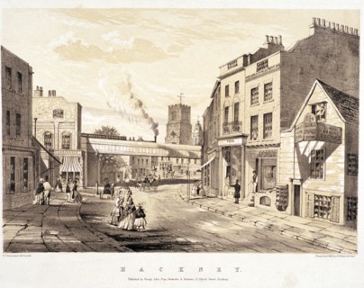 Mare Street, Hackney, London, c1845. Artist: CJ Greenwood