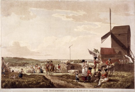 Encampment on Blackheath, Greenwich, London, 1780. Artist: Paul Sandby