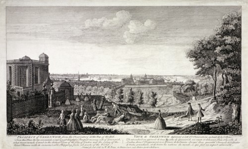 View of Greenwich from the hill in Greenwich Park, London, c1750. Artist: S Torres
