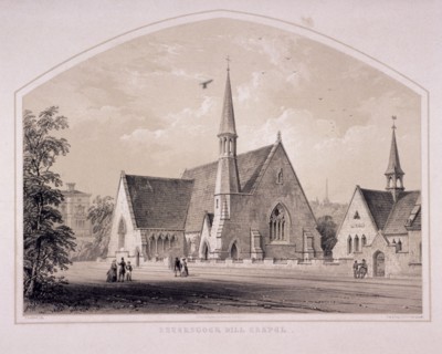 Haverstock Hill Chapel, Hampstead, London, c1850. Artist: F Bedford