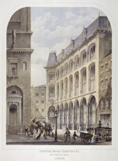 Bow Churchyard, London, c1860. Artist: Andrew Maclure