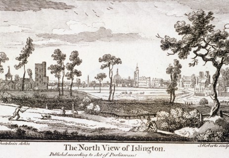 Islington, London, 1750. Artist: J Roberts