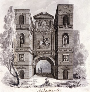 Aldersgate, London, 1800?. Artist: Anon