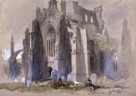 'Melrose Abbey', 1845. Artist: Sir John Gilbert
