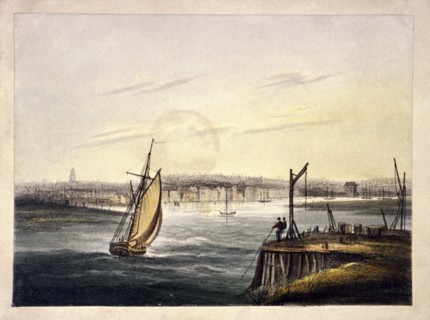 Gibbet at Blackwall, Poplar, London, c1825. Artist: Anon