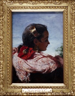 'Head of a Spanish Girl', 1860. Artist: John Phillip