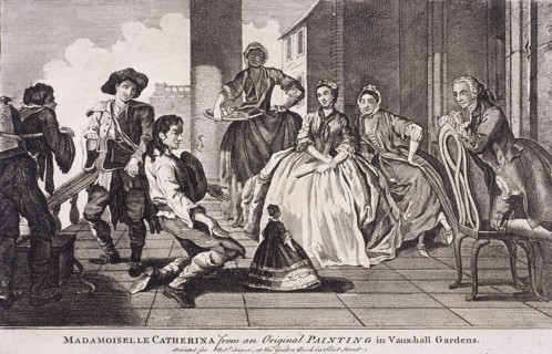 Vauxhall Gardens, Lambeth, c1745. Artist: Anon