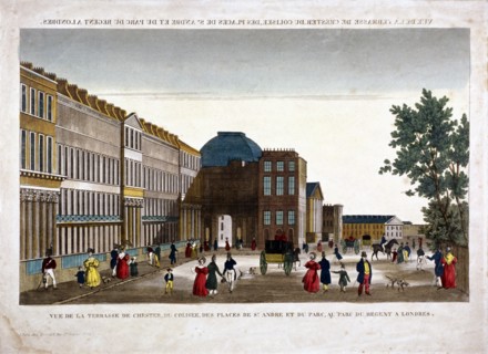 Chester Terrace, St Marylebone, London, c1830. Artist: Anon