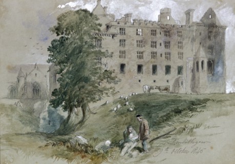Linlithgow Castle, West Lothian, Scotland, 1845. Artist: Sir John Gilbert
