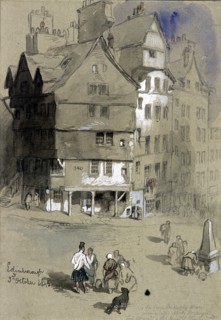 Sir George McKenzie's house, Edinburgh, Scotland, 1845. Artist: Sir John Gilbert