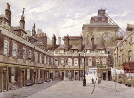 Haberdashers' Square, London, 1887. Artist: John Crowther