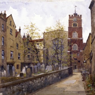 St Bartholomew's Priory, London, 1880. Artist: John Crowther