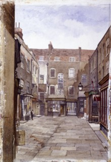 Leather Sellers' Buildings, London Wall, London, 1883. Artist: John Crowther