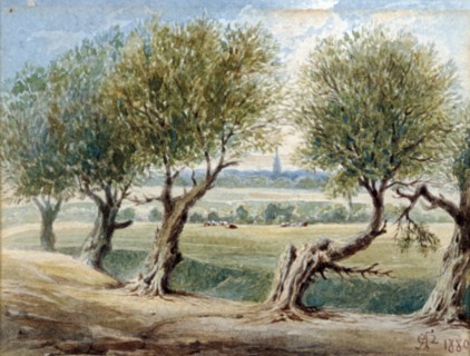 Last Vestige of the River Fleet, ...on the East side of Fleet Road, Hampstead, 1880. Artist: Edward Arthur Heffer