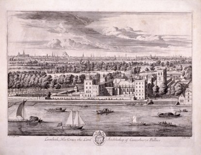 Lambeth Palace, London, 1697. Artist: Johannes Kip