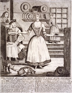 'The London al - n's taste, or pretty Sally of the chop-house', 1750. Artist: Anon