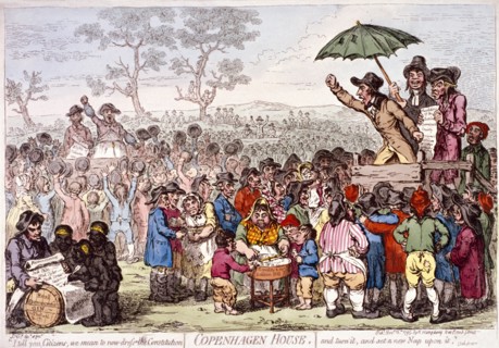 Election fair, Copenhagen Fields, Islington, London, 1795. Artist: James Gillray