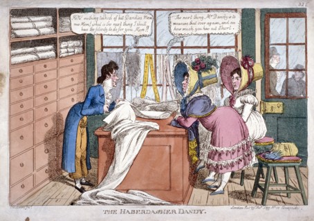 'The haberdasher dandy', London, c1818. Artist: C Williams