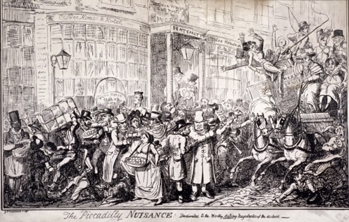 'The Picadilly nuisance', London, 1818. Artist: Anon