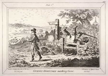 Cockney Sportsmen, London, 1800. Artist: James Gillray