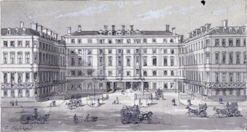 Euston Square Station, London, c1838. Artist: George Sidney Shepherd