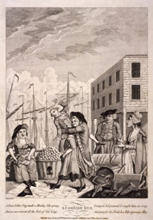 'A Cornish Hug', 1781. Artist: Anon