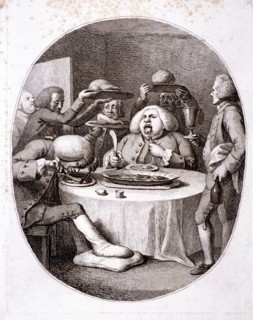 The alderman's dinner, 1775. Artist: Anon