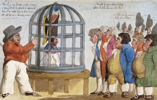 'The Corsican Bajazet in London', 1803. Artist: Anon