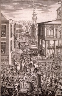 Borough High Street, Southwark, London, c1729. Artist: R Sheppard