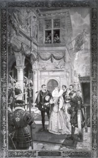 Opening of the Royal Exchange, 1571, (1887). Artist: Windsor Tapestry