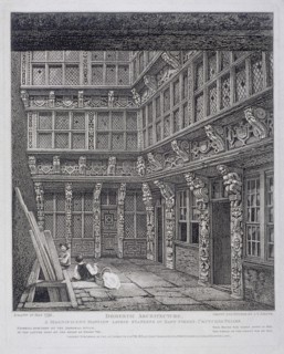Mansion of Sir Richard (Dick) Whittington in Hart Street, Crutched Friars, London, 1812. Artist: John Thomas Smith