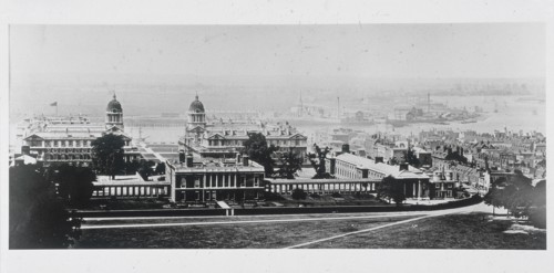 Greenwich and the Isle of Dogs from the Royal Observatory, London, 1970. Artist: Anon