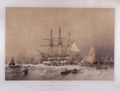 'The Old School, 1755: Eight months to India', 1855. Artist: Robert Carrick