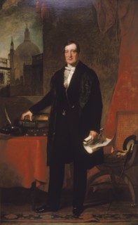 'James Bentley, Treasurer of St. Bartholomew's Hospital', 1848. Artist: John Preston Knight