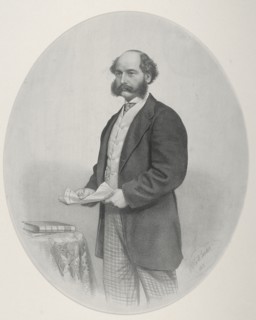 'Sir Joseph W Bazalgette', 1863. Artist: Anon