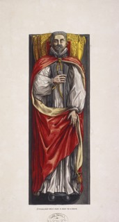 Tomb of Bishop Andrews, St Saviour, Southwark, London, c1764. Artist: Anon